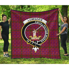 Lumsden of Clova Tartan Crest Quilt