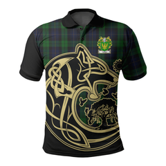 Lutton Tartan Polo Shirt Viking Wolf