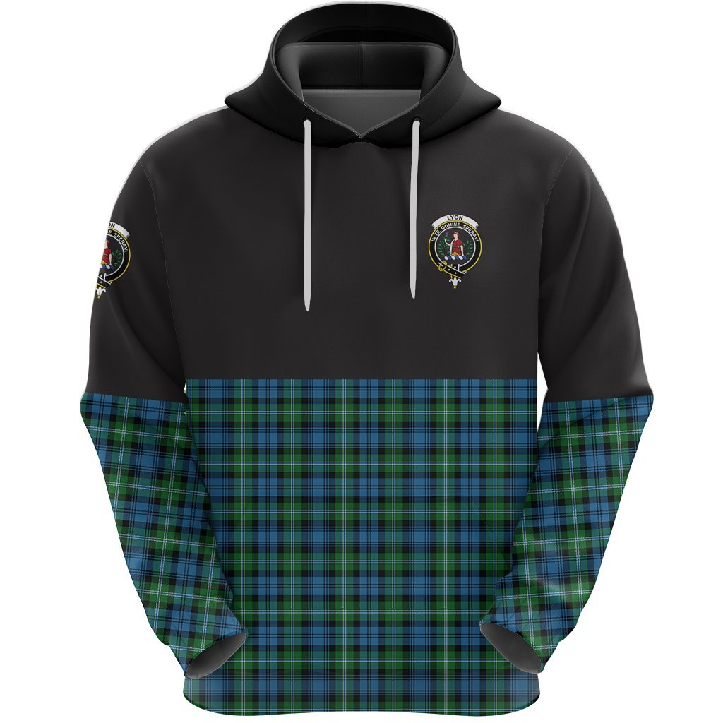 Lyon Clan Half Of Tartan Hoodie