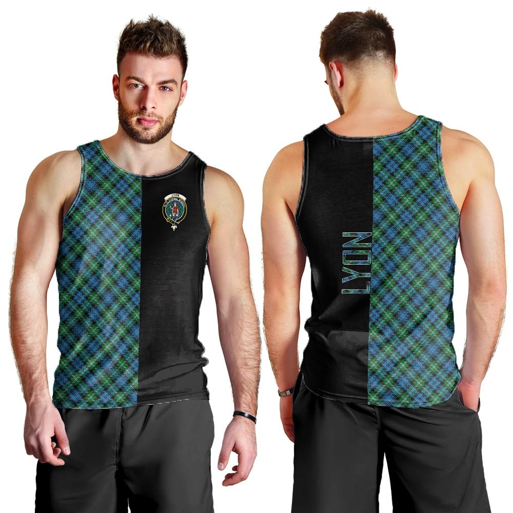 Lyon Tartan Crest Men's Tank Top - Cross Style