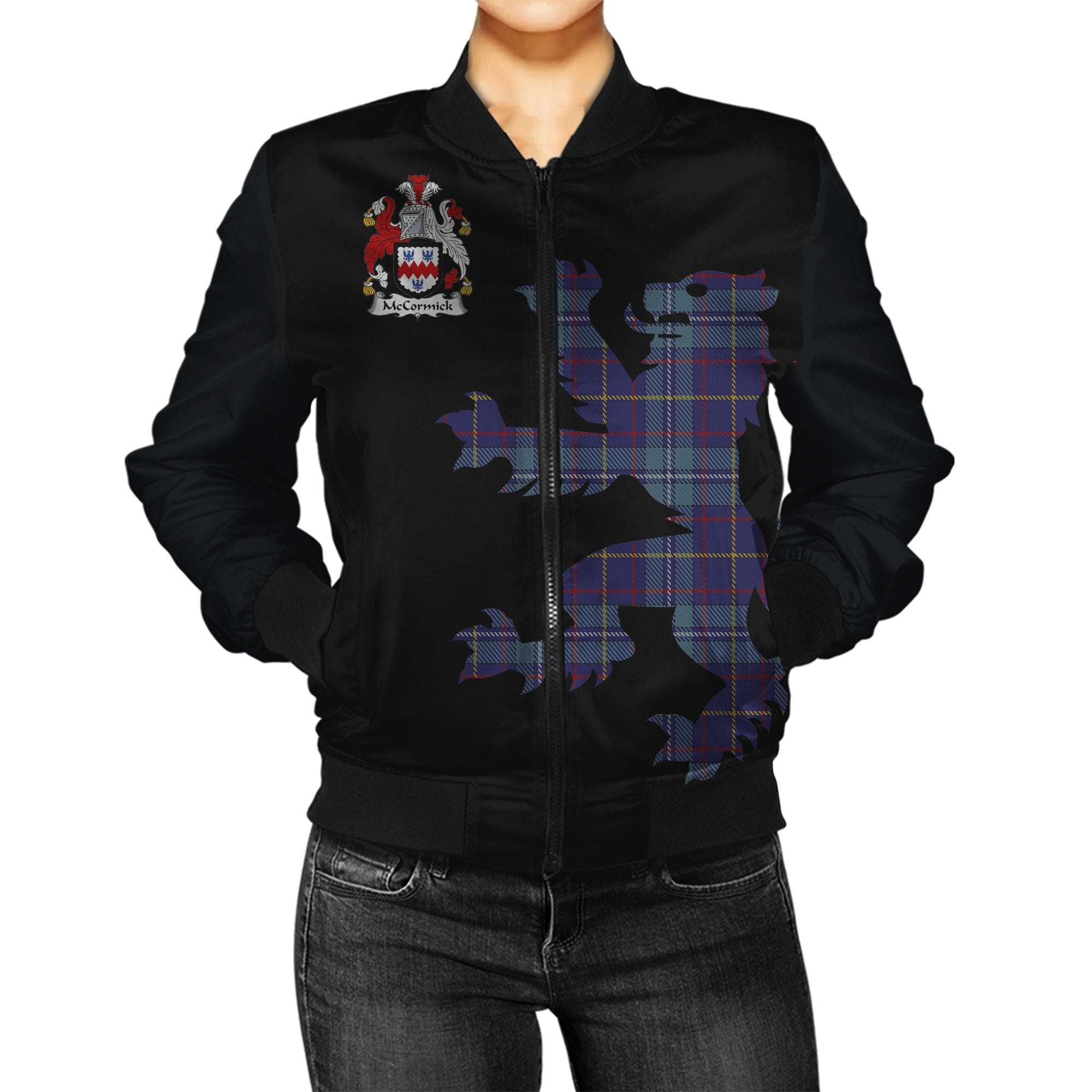 McCormick Tartan Bomber Jacket Lion & Thistle