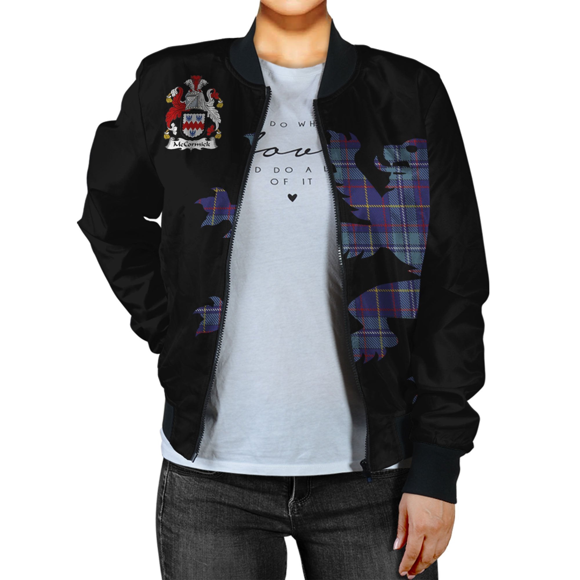 McCormick Tartan Bomber Jacket Lion & Thistle