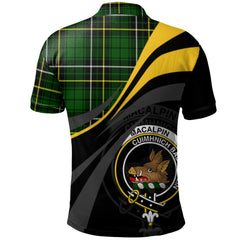 MacAlpin (MacAlpine) Modern Tartan Polo Shirt - Royal Coat Of Arms Style