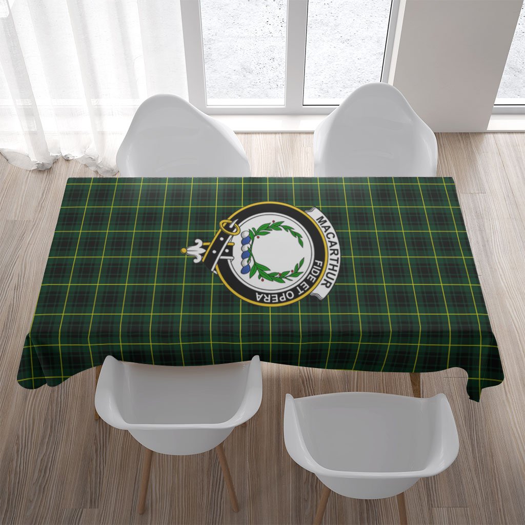 MacArthur Tartan Crest Tablecloth