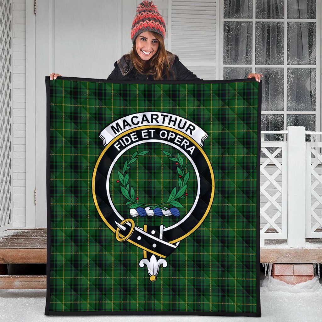 MacArthur Tartan Crest Quilt