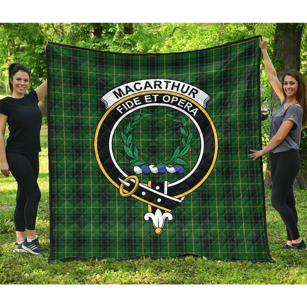 MacArthur Tartan Crest Quilt