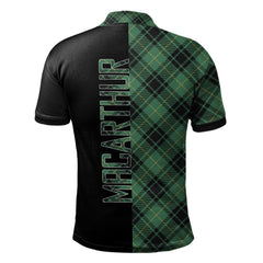 MacArthur Ancient Tartan Polo Shirt Half of Me - Cross Style