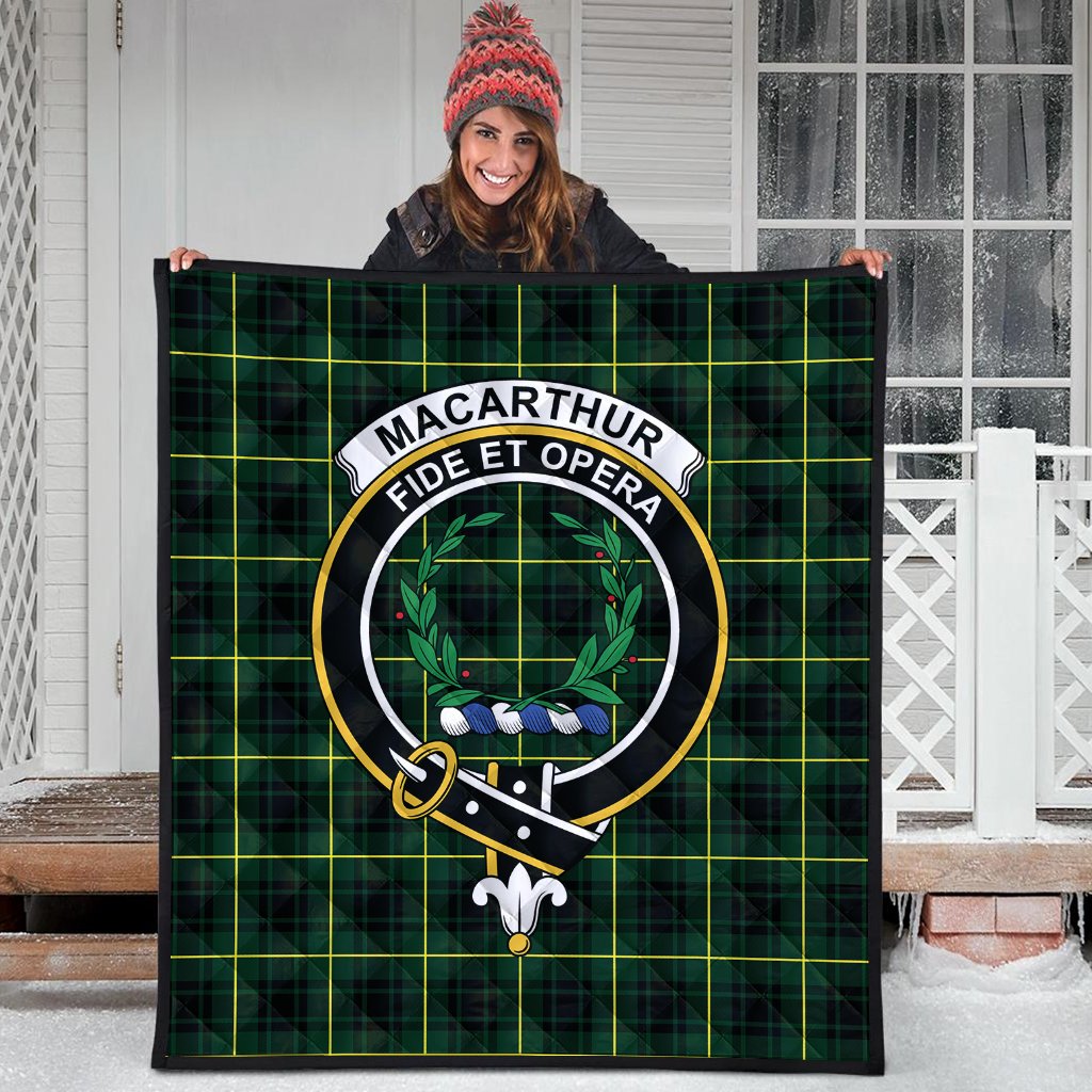 MacArthur Modern Tartan Crest Quilt