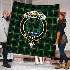 MacArthur Modern Tartan Crest Quilt