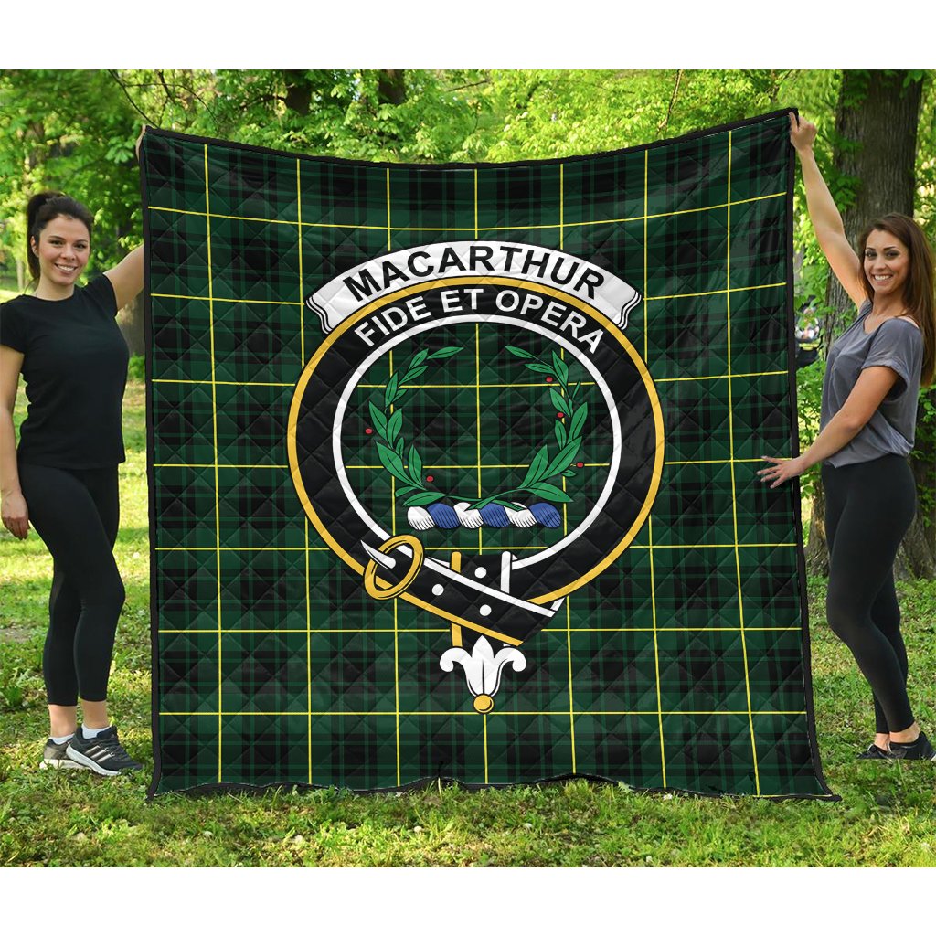 MacArthur Modern Tartan Crest Quilt