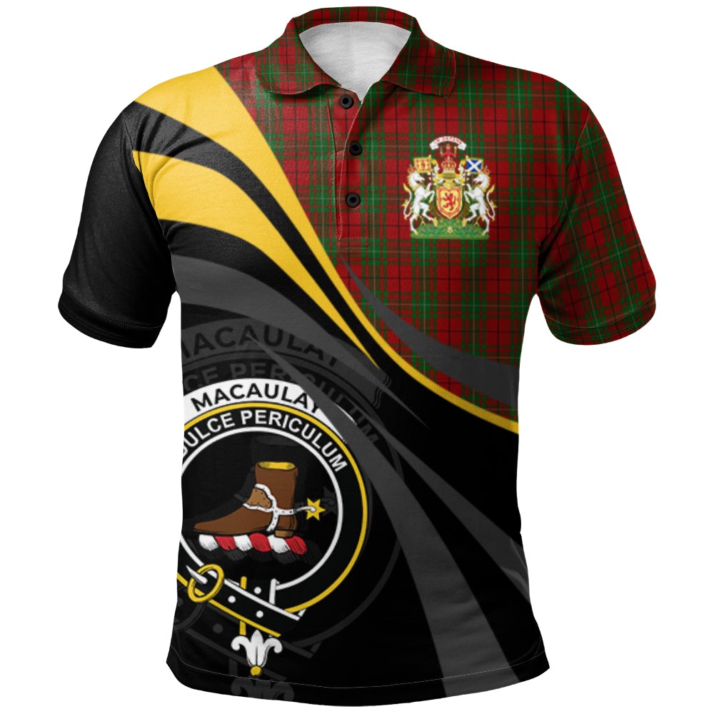 MacAulay Tartan Polo Shirt - Royal Coat Of Arms Style