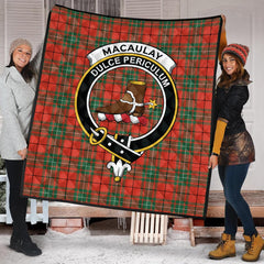 MacAulay Ancient Tartan Crest Quilt