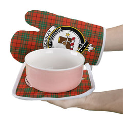 MacAulay Ancient Tartan Crest Oven Mitt And Pot Holder (2 Oven Mitts + 1 Pot Holder)