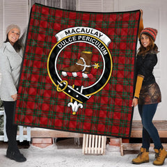 MacAulay MacGregor Tartan Crest Quilt
