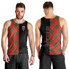 MacAulay Modern Tartan Crest Men's Tank Top - Cross Style