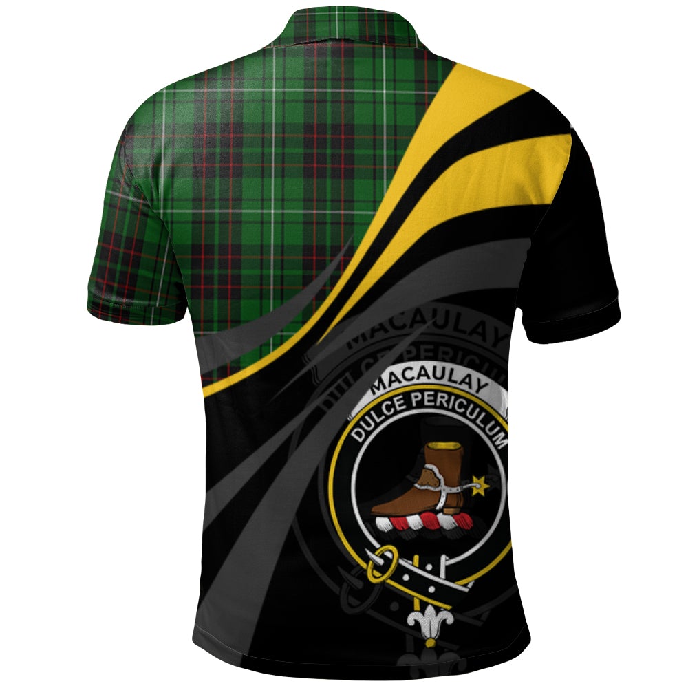 MacAulay of Lewis Tartan Polo Shirt - Royal Coat Of Arms Style