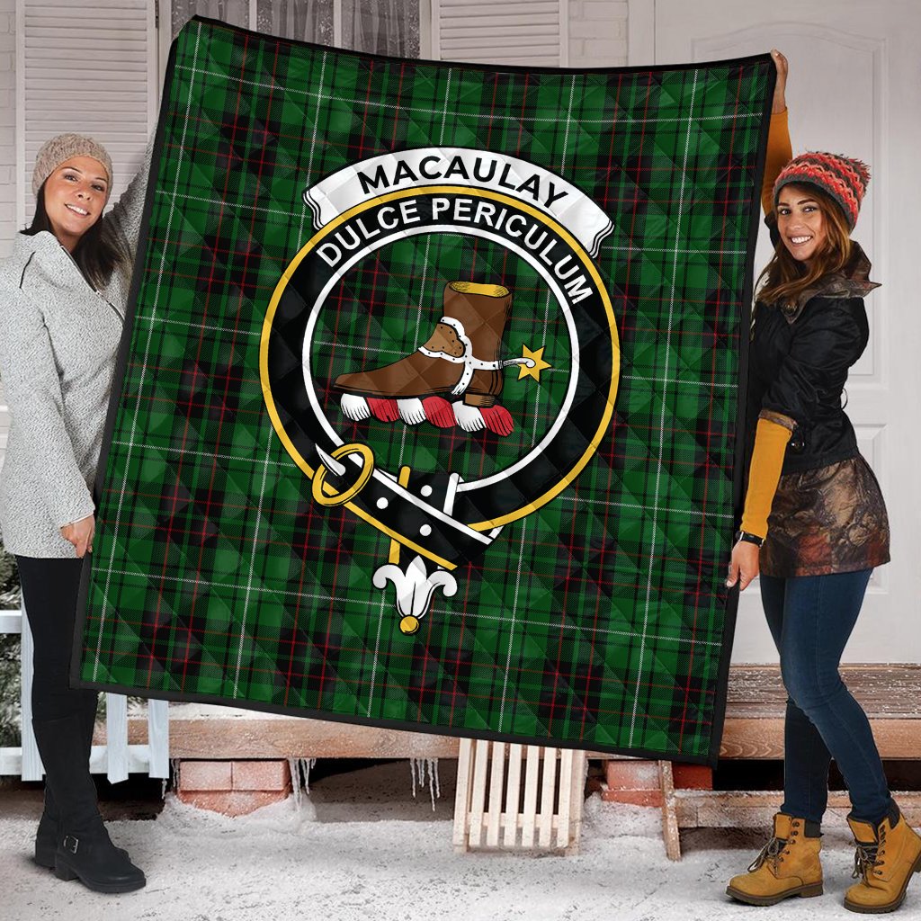 MacAulay of Lewis Tartan Crest Quilt