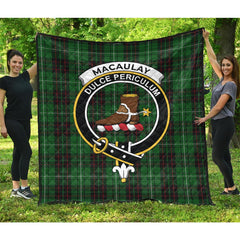 MacAulay of Lewis Tartan Crest Quilt