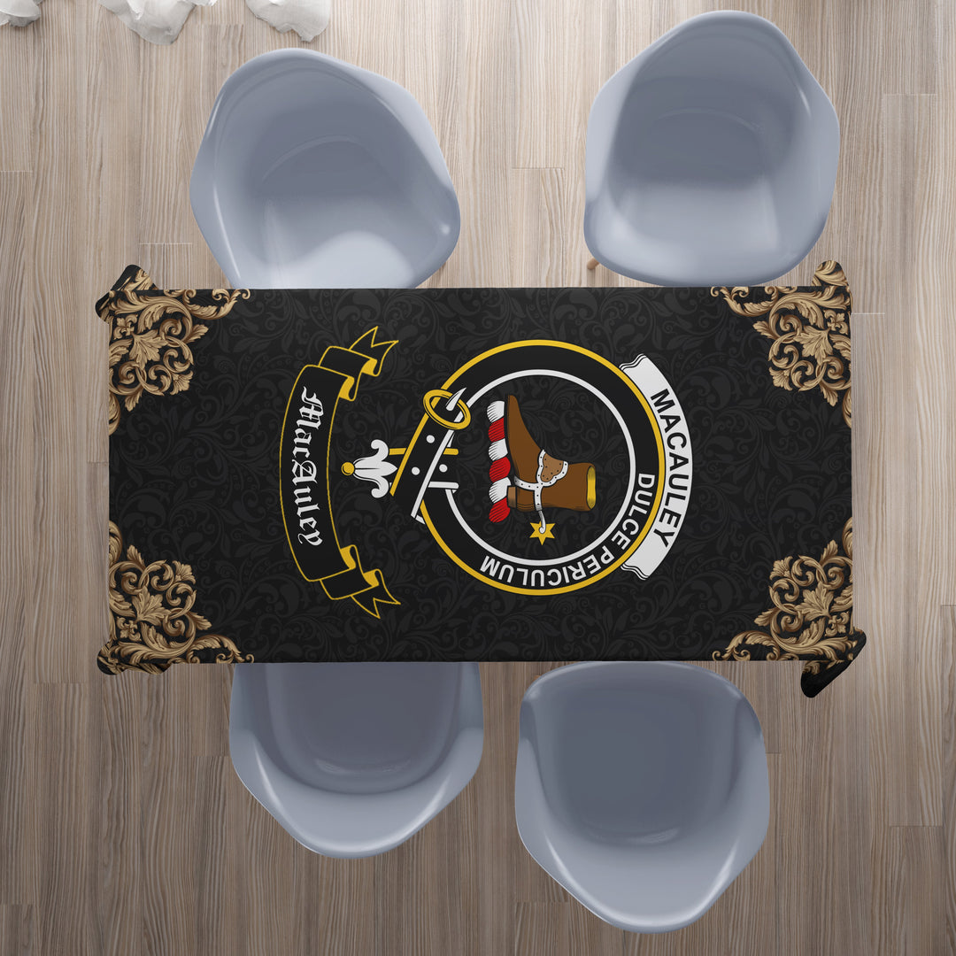 MacAuley Crest Tablecloth - Black Style