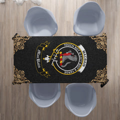MacBain Crest Tablecloth - Black Style