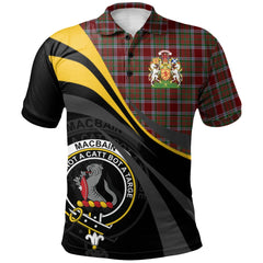 MacBain Chief Tartan Polo Shirt - Royal Coat Of Arms Style