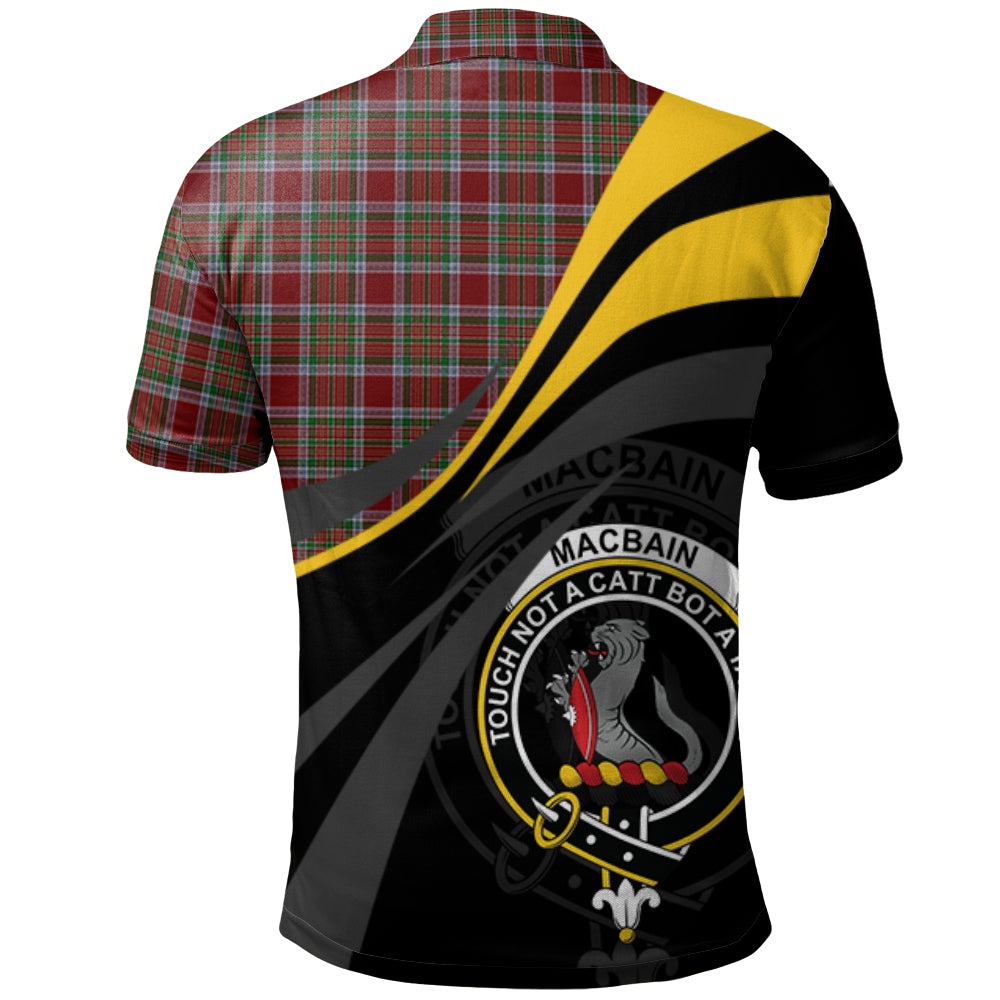 MacBain Chief Tartan Polo Shirt - Royal Coat Of Arms Style