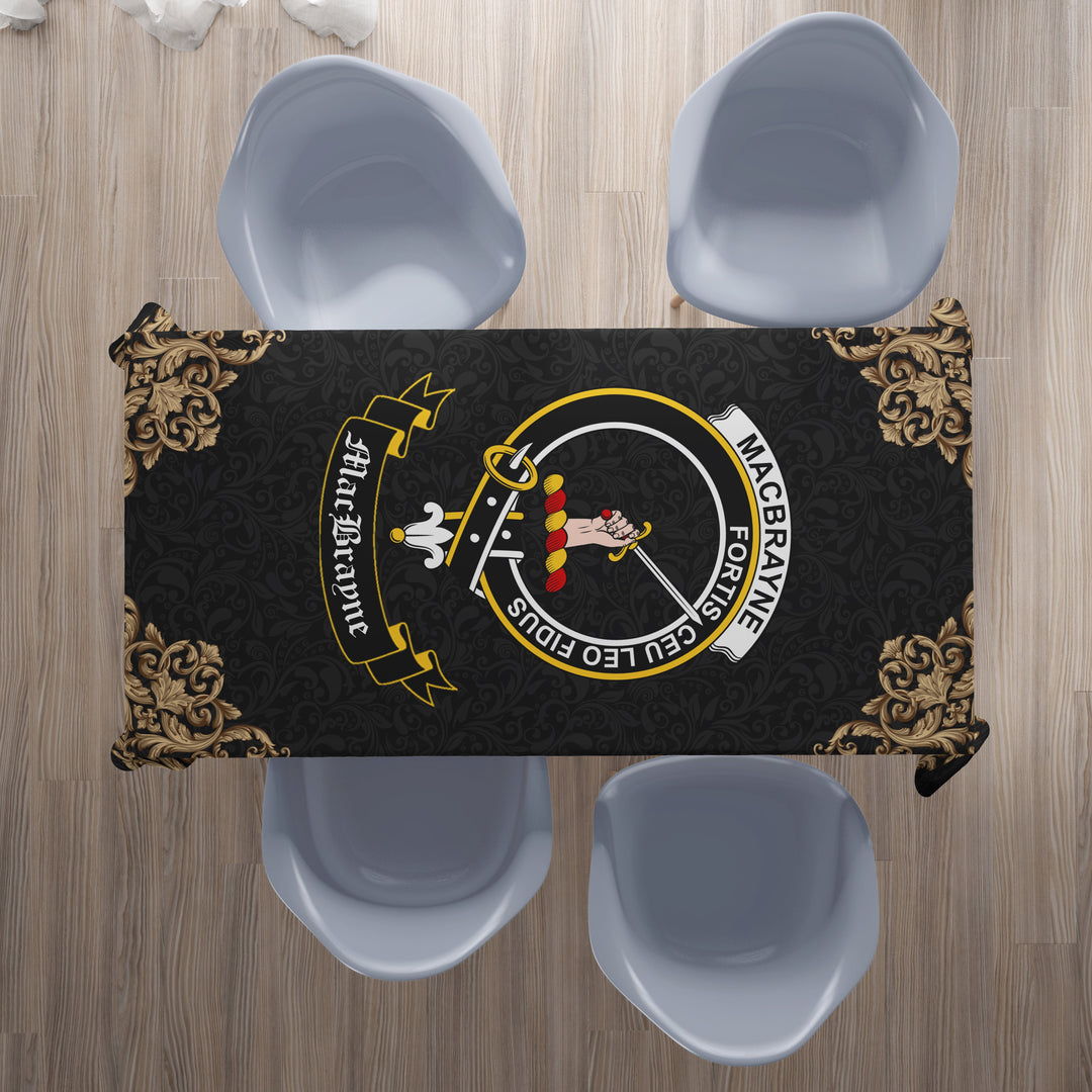 MacBrayne Crest Tablecloth - Black Style
