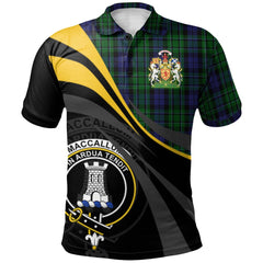 MacCallum Tartan Polo Shirt - Royal Coat Of Arms Style