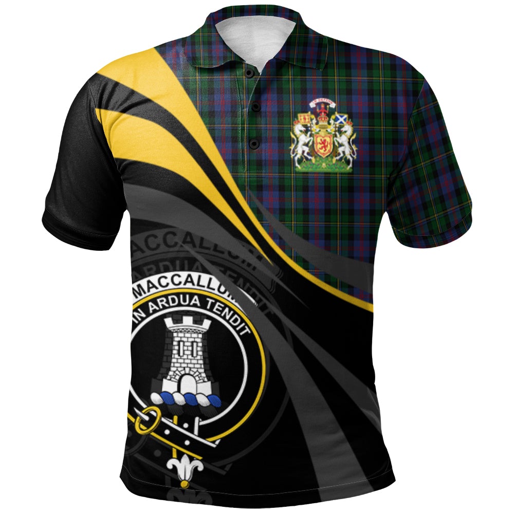 MacCallum (Malcolm) 02 Tartan Polo Shirt - Royal Coat Of Arms Style