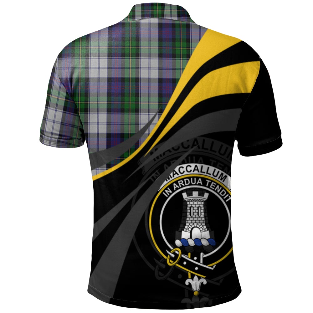 MacCallum (Malcolm) Dress 03 Tartan Polo Shirt - Royal Coat Of Arms Style