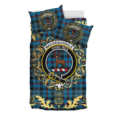 MacCorquodale Tartan Crest Bedding Set - Golden Thistle Style