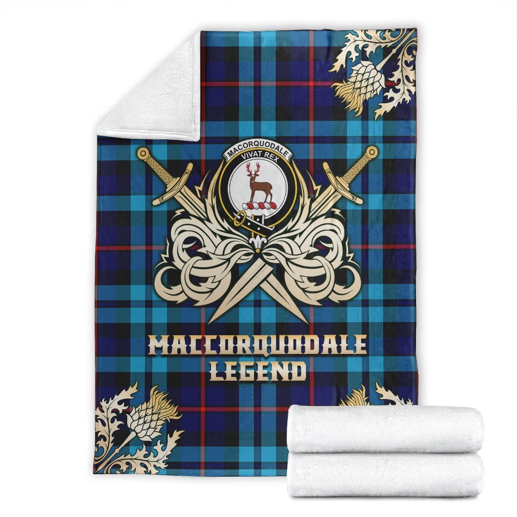 MacCorquodale Tartan Gold Courage Symbol Blanket