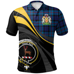 MacCorquodale 2 Tartan Polo Shirt - Royal Coat Of Arms Style