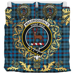 MacCorquodale Tartan Crest Bedding Set - Golden Thistle Style