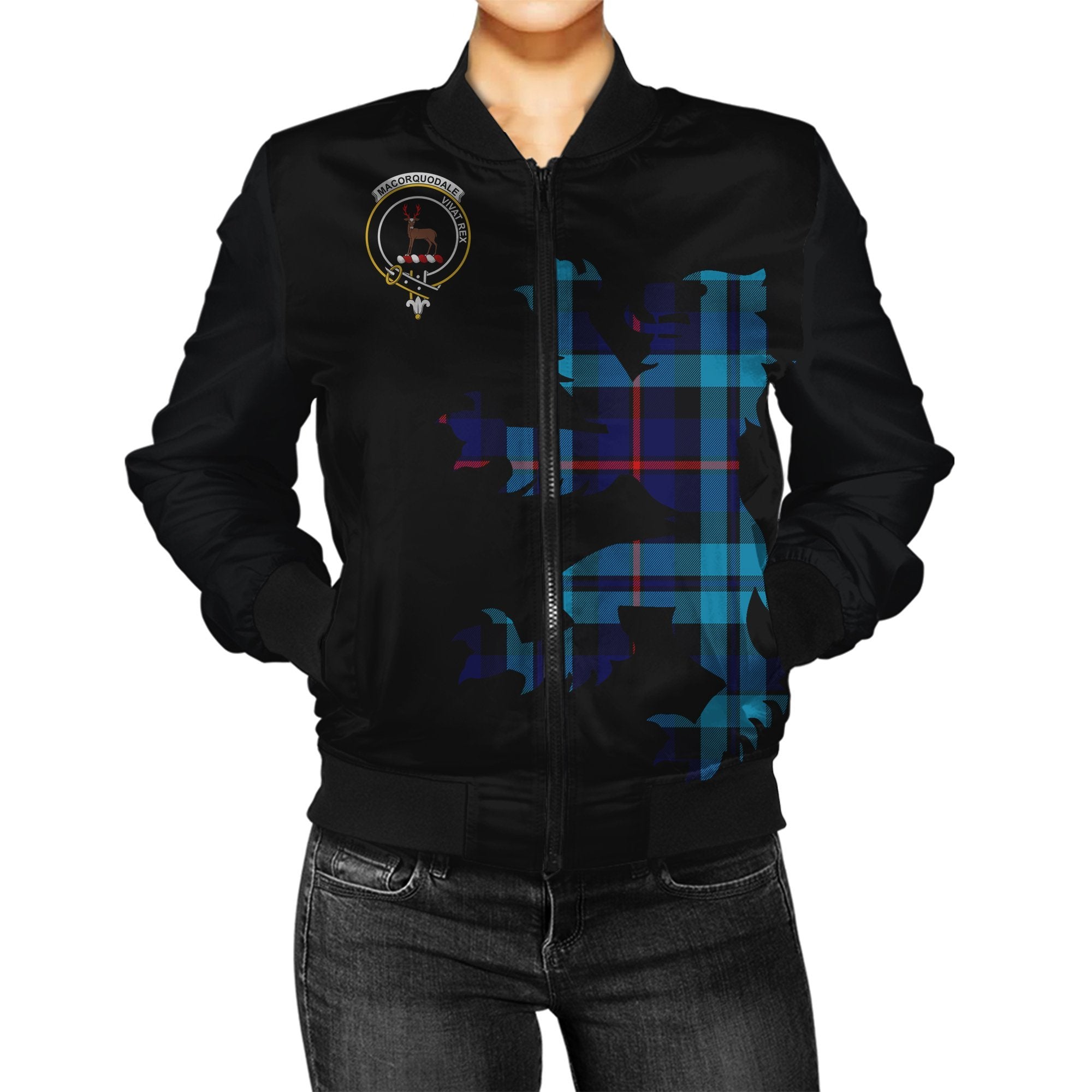 MacCorquodale Tartan Bomber Jacket Lion & Thistle