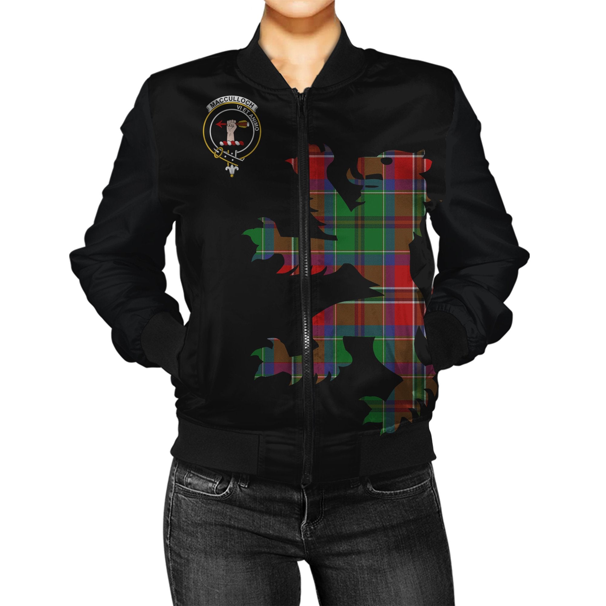 MacCulloch Tartan Bomber Jacket Lion & Thistle
