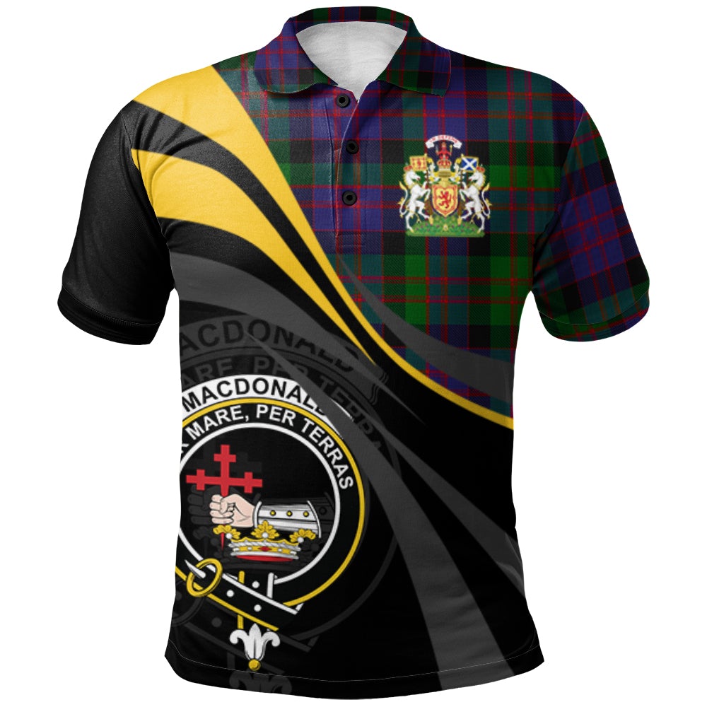 MacDonald Tartan Polo Shirt - Royal Coat Of Arms Style