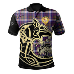 MacDonald Dress Modern Tartan Polo Shirt Viking Wolf