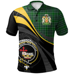 MacDonald, Lord of the Isles Hunting Tartan Polo Shirt - Royal Coat Of Arms Style