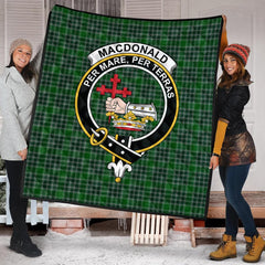 MacDonald, Lord of the Isles Hunting Tartan Crest Quilt