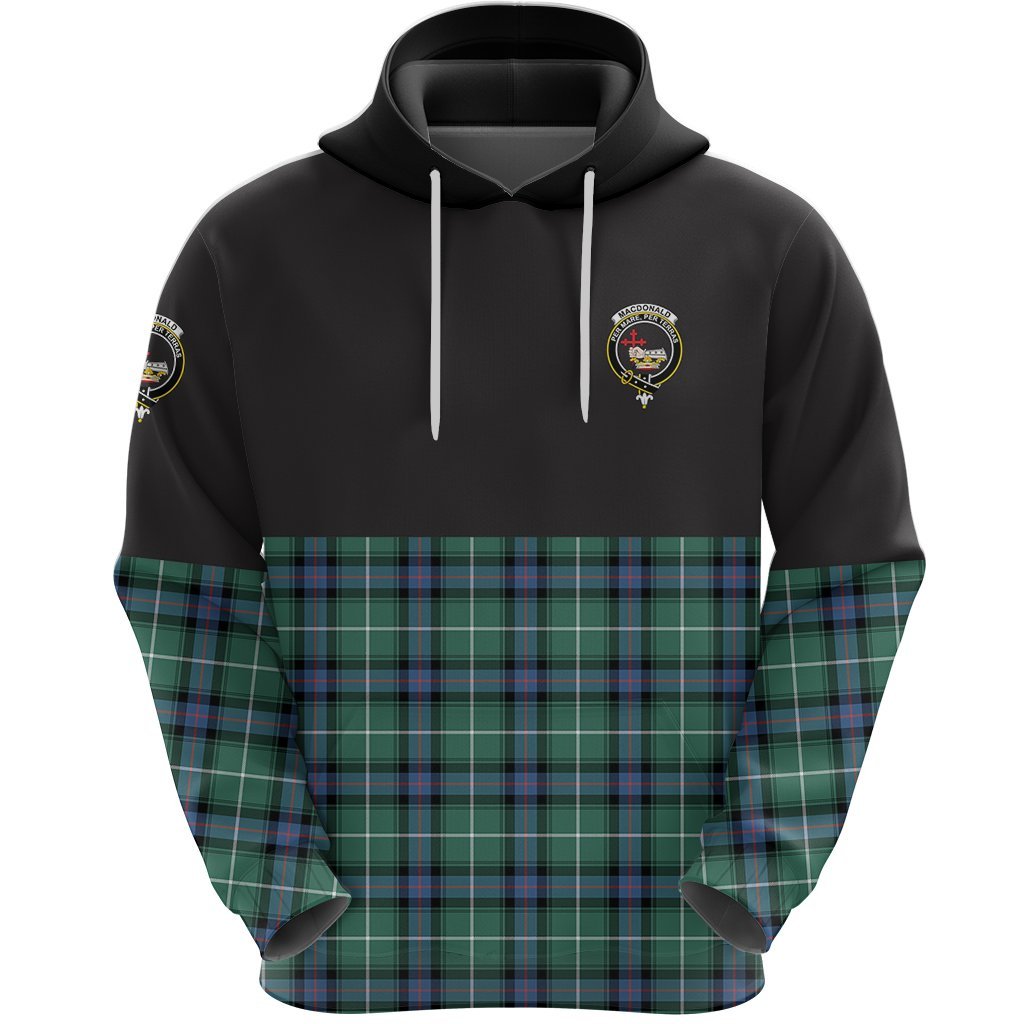 MacDonald of the Isles Hunting Ancient Clan Half Of Tartan Hoodie