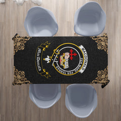 MacDonald (Clan Donald) Crest Tablecloth - Black Style