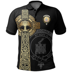 MacDonald (Clan Ranald) Clan Unisex Polo Shirt - Celtic Tree Of Life