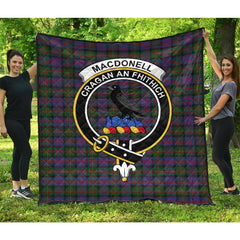 MacDonell of Glengarry Tartan Crest Quilt