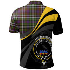 MacDonell of Glengarry Dress Tartan Polo Shirt - Royal Coat Of Arms Style