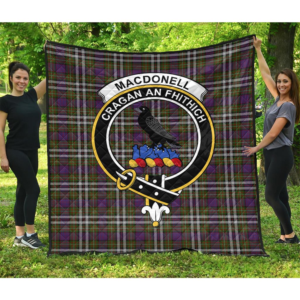 MacDonell of Glengarry Dress Tartan Crest Quilt