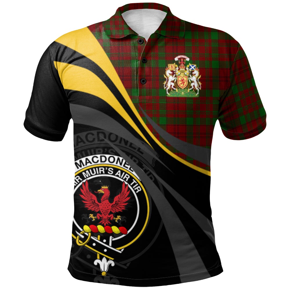 MacDonell of Keppoch 03 Tartan Polo Shirt - Royal Coat Of Arms Style