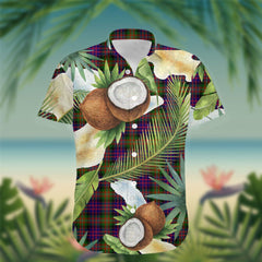 MacDonell of Glengarry Tartan Hawaiian Shirt Hibiscus, Coconut, Parrot, Pineapple - Tropical Garden Shirt