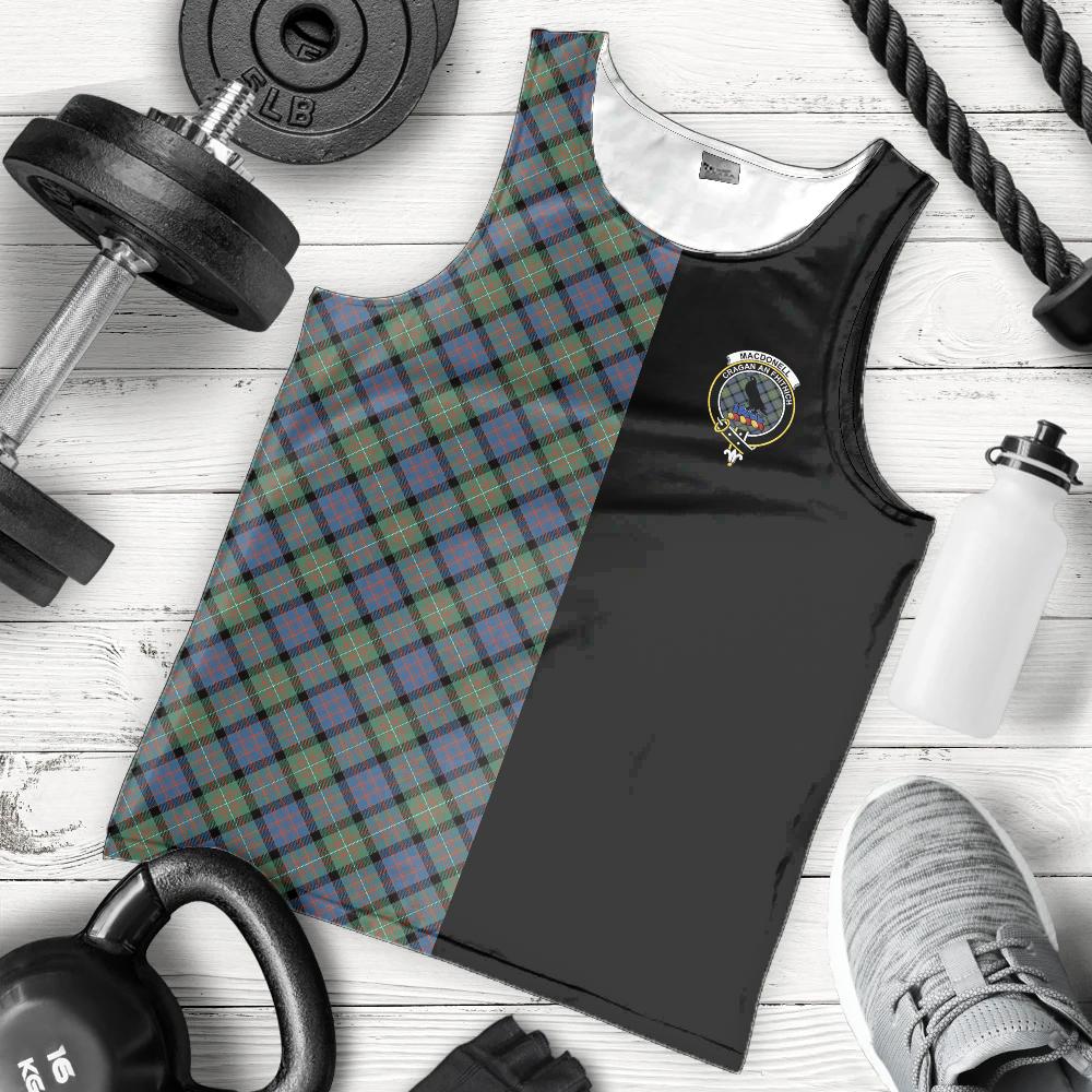 MacDonnell of Glengarry Ancient Tartan Crest Men's Tank Top - Cross Style