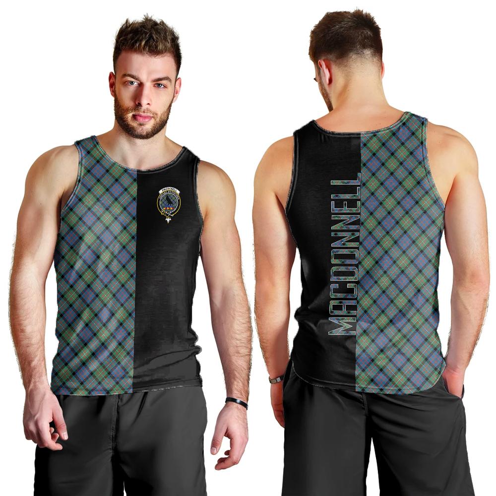 MacDonnell of Glengarry Ancient Tartan Crest Men's Tank Top - Cross Style